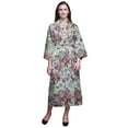 thumbnail image 1 of Bimba Robe Kimono Longue Douce Rose à Imprimé Peau de Léopard Floral, Cachemire et Lys pour Femmes, Coton, Robe de Préparation pour Mariée Longue m, 1 of 5