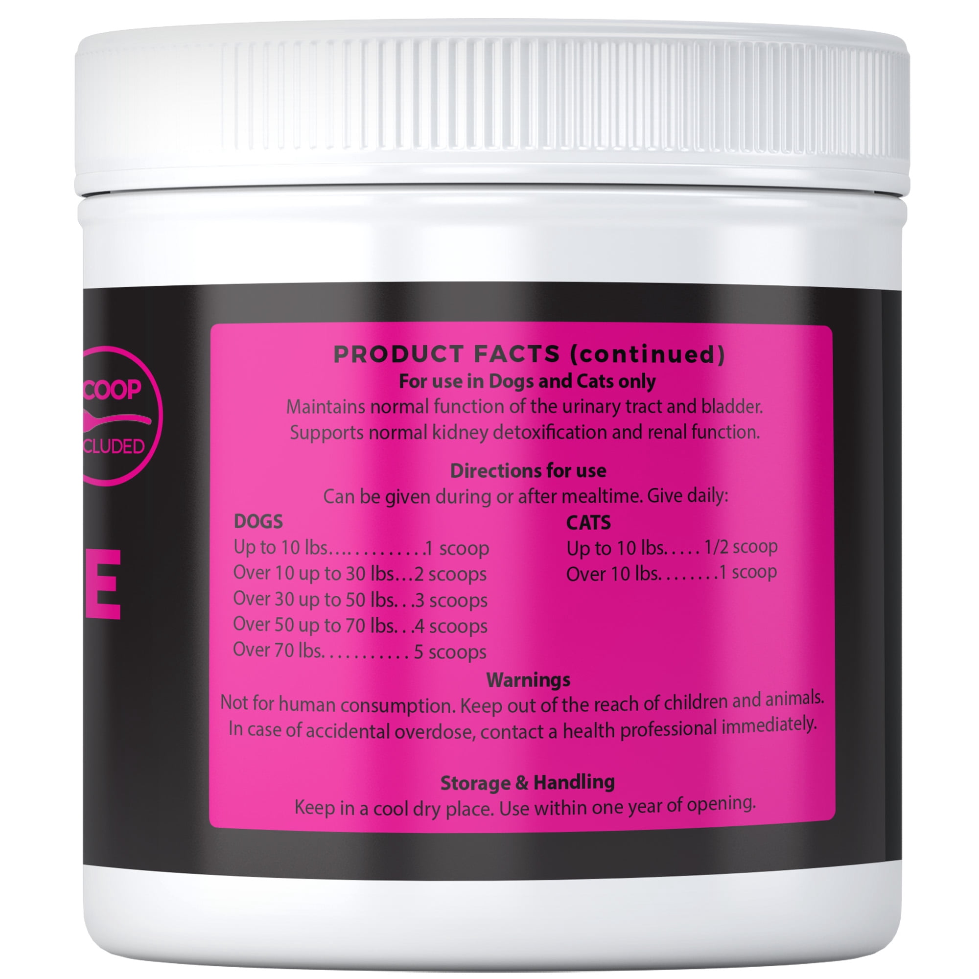 Nature's Pure Edge D-Mannose Powder for Pet UTI, Bladder & Tract Health, 115g Powder