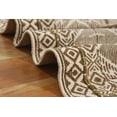 thumbnail image 5 of Casavani Indian Oriental Rug Traditional Carpet Brown Cotton Dhurrie 3x5 feet, 5 of 5