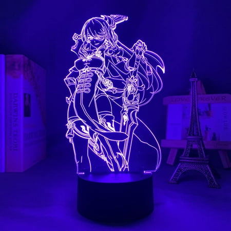 

TYOMOYT 3D Led Night Light Lamp Genshin Impact Beidou Acrylic Led Lamp Game