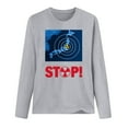 thumbnail image 4 of RKSTN Sweat-Shirt pour Femmes Mode Automne Léger Couleur Unie Manches Longues Col Rond Imprimé Pollution Marine, 4 of 4