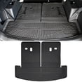 thumbnail image 2 of Ikon Motorsports Rear Cargo Trunk Liner W/ Seat Protector Backrest Cover Fits 2024-2026 Hyundai Santa Fe 6/7 Seats, Black TPE Waterproof Seat Back Liners Mat Pad 1PC, 2 of 9