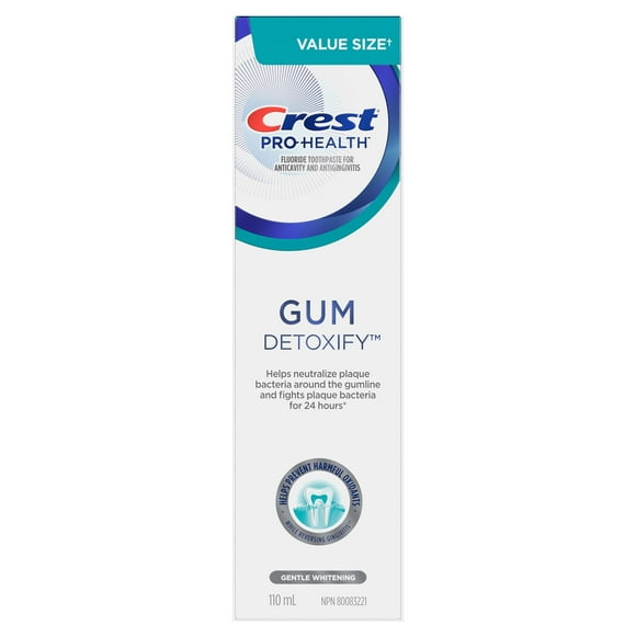 Crest Gum Detoxify Gentle Whitening Anticavity Fluoride Toothpaste (110 mL)