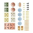 thumbnail image 2 of Yinanstore 44 Pieces DIY Building Blocks Learning Gift Cognitive Development Stacking Blocks for 3 4 5 6 7 8 Years for Preschool Holiday, 2 of 8