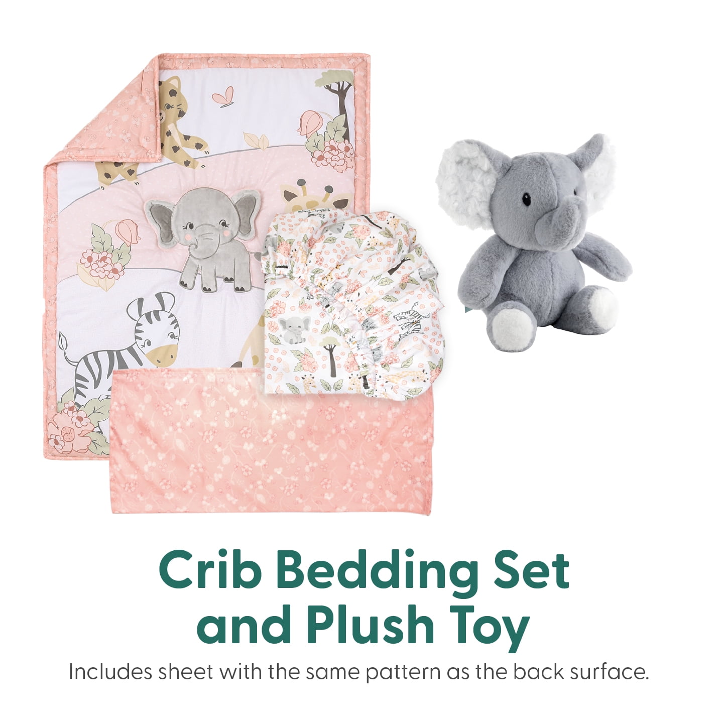 The Peanutshell Crib Bedding, Under the Stars Baby Crib Bedding Set and Mobile, 4-Piece Set