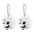 thumbnail image 5 of Loofah de Bain pour Routine de Bain Quotidienne 2 Pcs 4.3x4.3x3.1in, 5 of 5