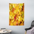thumbnail image 1 of Fall Decor Tapestry, Wet Fall Leaves Rainy Weather Maple Tree Nature in November Change of Seasons, Wall Hanging for Bedroom Living Room Dorm Decor, 40W X 60L Inches, Multicolor, by Ambesonne, 1 of 2