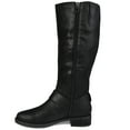 thumbnail image 3 of Journee Womens Meg Extra Wide Calf Stacked Heel Riding Boots, 3 of 10