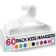 thumbnail image 1 of Utopia Home Paquete de 60 perchas para niños – Perchas de plástico para bebé de 11,5 pulgadas para armario – Perchas para niños para ropa y perchas para armario (blanco), 1 of 5