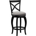 thumbnail image 1 of Hillsdale Ellendale Tabouret de Comptoir Contemporain en Bois 25.25 en Noir, 1 of 9