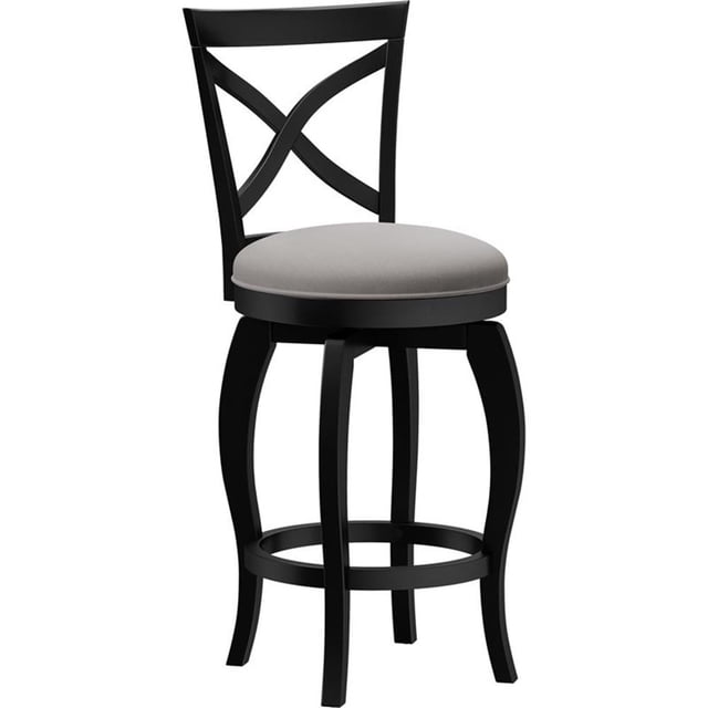 Hillsdale Ellendale Tabouret de Comptoir Contemporain en Bois 25.25 en Noir