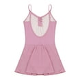 thumbnail image 4 of IEFIEL Kids Girls Spaghetti Straps Backless Ballet Dance Dress V Neck Sleeveless Camisole Leotard Dress, 4 of 5