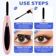 thumbnail image 3 of Electric Heated Eyelash Curler USB Charge Makeup Curling Kit Long Lasting Natural Eye y8305, 3 of 6