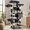 Smoky Gray, variant on Multi-level Cat Tree Tower with 3 Condos, Smoky Gray, 20 x 16.85 x 14.02 Inch