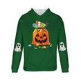 thumbnail image 5 of Enjoytime Halloween Sweatshirts for Men Cute Printed Long Sleeve Drawstring Pullover Hoodies Fashion Casual Festival Party Oversized Hoodie Green L, 5 of 5