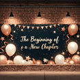 thumbnail image 6 of Decorative Design Celebration Banner Floral Decoration Beginning of a New Chapter for Birthday Party Indoor Celebration Event, 6 of 7