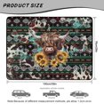 thumbnail image 7 of Yuyamidu Aztec Highland Cow Car Trunk Mat 29x39 Inch, Non-Slip Rear Cargo Liner Universal Fit for SUV Sedan Truck, Stain Resistant Machine Washable Vehicle Interior Decor, 7 of 7