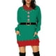 thumbnail image 3 of Sudadera con capucha y bolsillo hasta la rodilla con capucha para mujer europea y americana de Navidad, 3 of 5