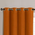 thumbnail image 4 of Neil Blackout Energy Saving Window Curtain Grommet Panels 52 in. W x 90 in. L, Set of 2 Panels - Orange, 4 of 5