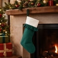 thumbnail image 5 of Large Christmas Stocking Non-Woven Hanging Decoration Gift Pouch for Fireplace Mantel Tree Wall Holiday Home Ornament, 5 of 7