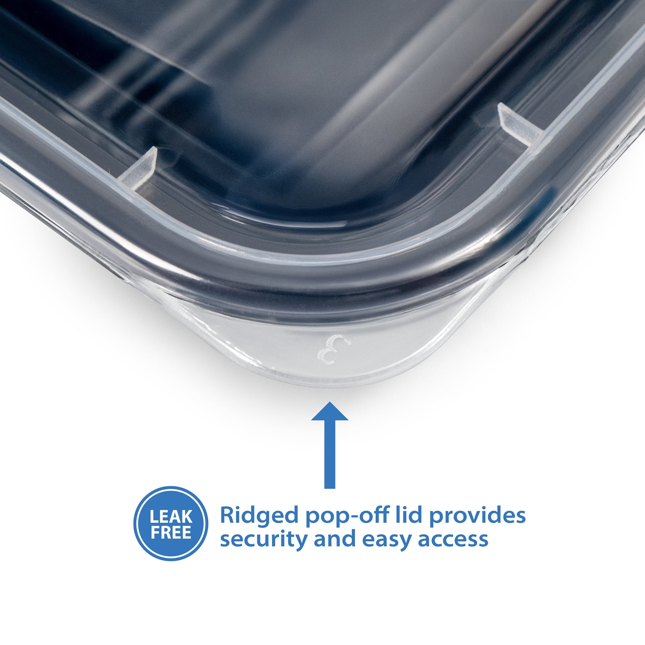 (2 pack) Mainstays 10 piece (5 Containers + 5 Lids) 3-Cup Snack Meal Prep, BPA-Free, Microwave & Dishwasher Safe