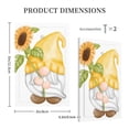 thumbnail image 3 of Daiia Sunflower Gnomes5 Pattern Decorator Wall Plate Child Safe Outlet Cover, Switch and Outlet Covers,Size 1-Gang 5.0" x3.0" , Polycarbonate Thermoplastic-Style V, 3 of 6