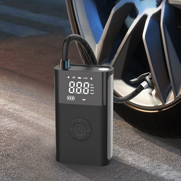 Car Accessories Car Mounted Pump Portable Wireless Digital Display-purpose Inflator for Car And Home Electric High-pressure Tire Pump for Sedan on Clearance