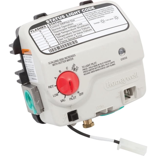Válvula de control de gas para propano líquido con calentador de agua Reliance