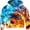 1-Multicolour454, variant on Byoo Football Print Hoodie for Toddler Boys Long Sleeve Hooded Pocket Hooded Sweatshirts Soft Comfy Pullover Top