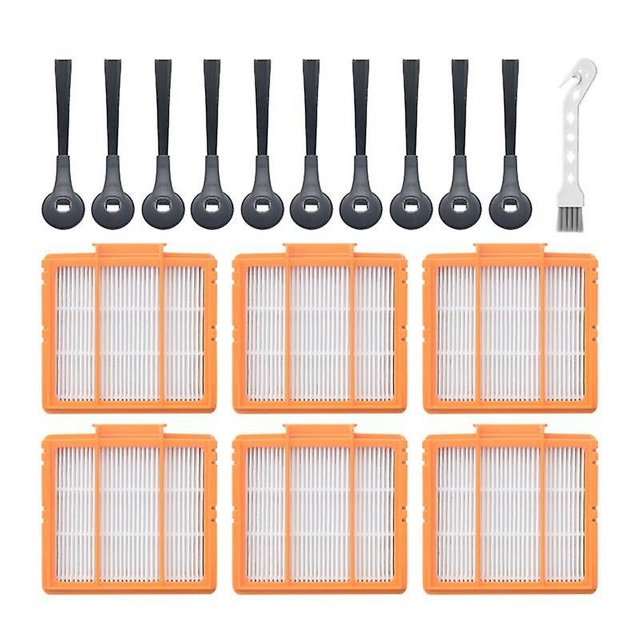 Reemplazo de robots de barrido Accesorios de repuesto de cepillo lateral de filtro, 17 Uds., para Shark