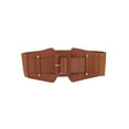 thumbnail image 1 of Cinturón elástico ancho para mujer INSPIRE CHIC con hebilla gruesa, cinturones elásticos color marrón silla de montar 68-82cm/26.77-32.28, 1 of 1