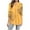 Yellow, variant on JTZGDY Womens Summer Chiffon Blouses Boho Floral Printed 3/4 Sleeve V Neck Casual Loose Work Tops for Leggings 2025 Flowy Dressy Vacation Tshirts Khaki#01 XXL