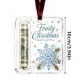 thumbnail image 2 of Christmas Acrylic Money Holder Ornament, Clear Cash Gift Hanging Tree Ornament, Fun Holiday Money Gift Idea for Xmas Decor, 2 of 6