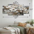 thumbnail image 4 of Designart "Monochromatic Sakura Serenity I" Floral Metal Wall Décor Set, 4 of 5
