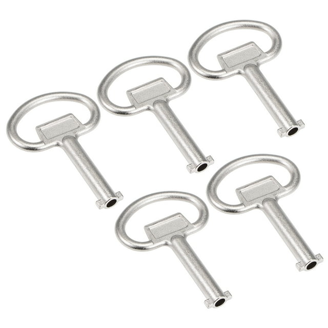 Llave de Gabinete Eléctrico, Llave de Caja de Medidor de Agua de Aleación de Zinc con Agujero de 5.5mm 5Pcs