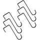 thumbnail image 1 of 6 Pieces Vinyl Fence Hook Plant H Hanging Brackets For Hanging S, Plants Planters, Bird Er, Ening Rat 3-8inch (), 1 of 5