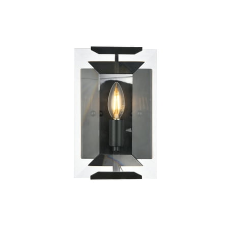 

1212 Monaco Collection Wall Sconce W:6in H:10in Ext: 7in Lt:1 Flat Black (Matte) Finish