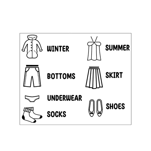Less Than 5 Stickers Wall Sticker Boys Men Clothing Clothes Classification Logo Label Wall Decal Removable PVC Decoration for Home Bedroom Cloakroom Wardrobe Drawer Storage Box Decor
