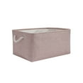 thumbnail image 2 of relayinert Storage Container For Organization And Sturdy Rope Handle Foldable Storage Box light pink 31*21*13 1Set, 2 of 6