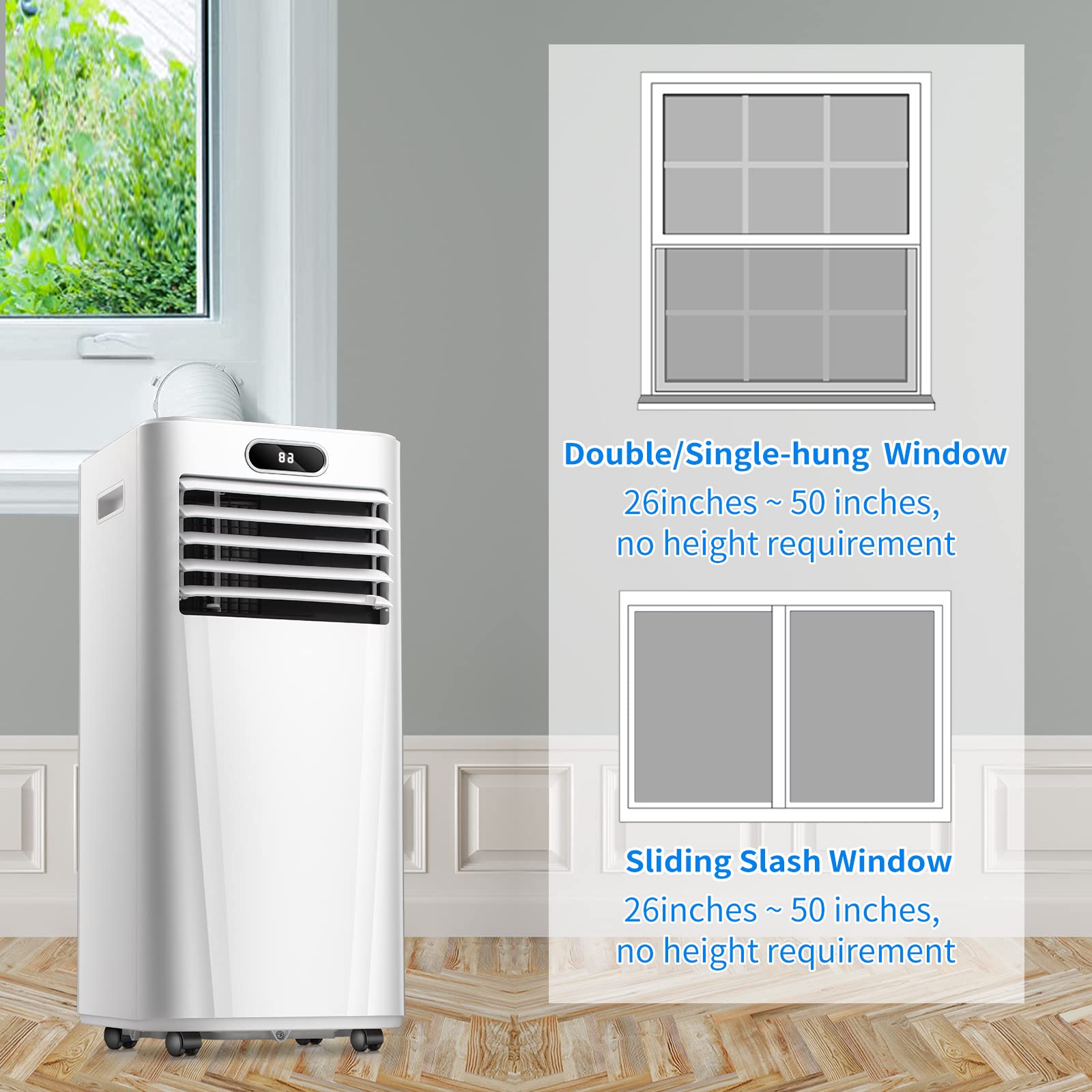 Buy ZAFRO 10000 BTU Portable Air Conditioner with Cooling Dehumidifier