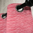 thumbnail image 3 of Ambesonne Pink Zebra Grommet Curtain, Wavy Stripes Savannah, 50" x 108", Dark Coral and Pink, 3 of 6