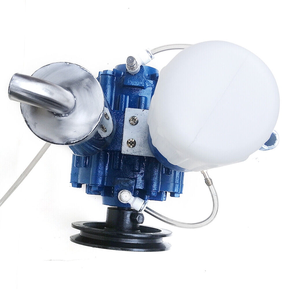 Fichiouy Electric Milking Machine Barrel Cow Milker Portable Vacuum Pump Bucket 1440 r/min 110V