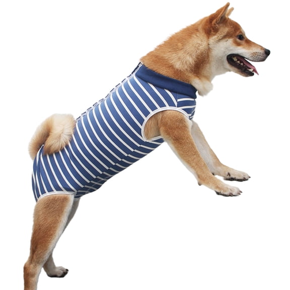 Opolski Dog Postpartum Cloth Four-legged Wound Recovery Modal Anti Licking Weaning Suit for Puppy
