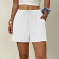 thumbnail image 2 of BUIGTTKLOP Women's 2026 Summer Casual Shorts with Pocket Elastic High Waisted Wide Leg Beach Shorts Cute Dressy Vacation Clothes, 2 of 6