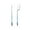 Blue, variant on Elli by Julie & Grace Crystal Long Bar Earrings 925 Silver For Women