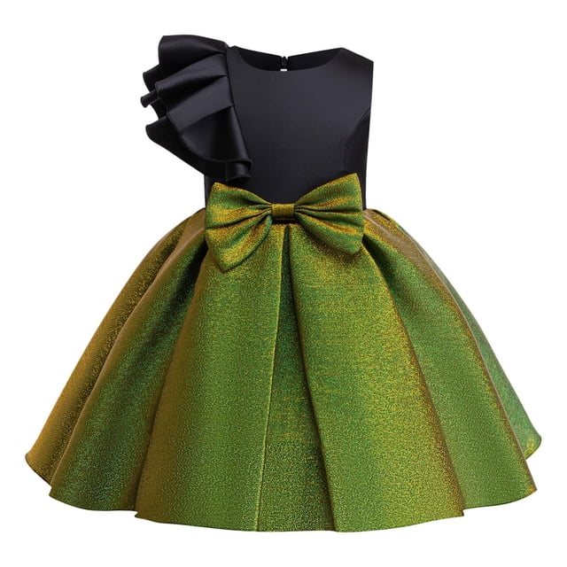 LOVZFMLL Robe d'Été Sans Manches pour Filles, Imprimé Graphique, Vêtements pour Enfants