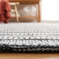 thumbnail image 5 of SAFAVIEH Kilim Mayra Striped Polyester Area Rug, Black/Ivory, 8' x 10', 5 of 9