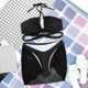 thumbnail image 4 of Gibobby Trajes de Baño para Mujer Mujeres Casual Sólido Hollow Correa Sexy Bikini Traje de baño Falda de baño Traje de baño de malla de piezas(Negro,CH), 4 of 5
