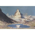 thumbnail image 3 of Hans Maurus 14x11 Black Modern Framed Museum Art Print Titled - Matterhorn Vom Riffelsee (1928), 3 of 5