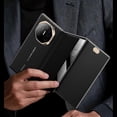 thumbnail image 3 of For Huawei Mate Xt Ultimate Case View Window Genuine Cow Leather+pc Electroplating Phone Cover, 3 of 5